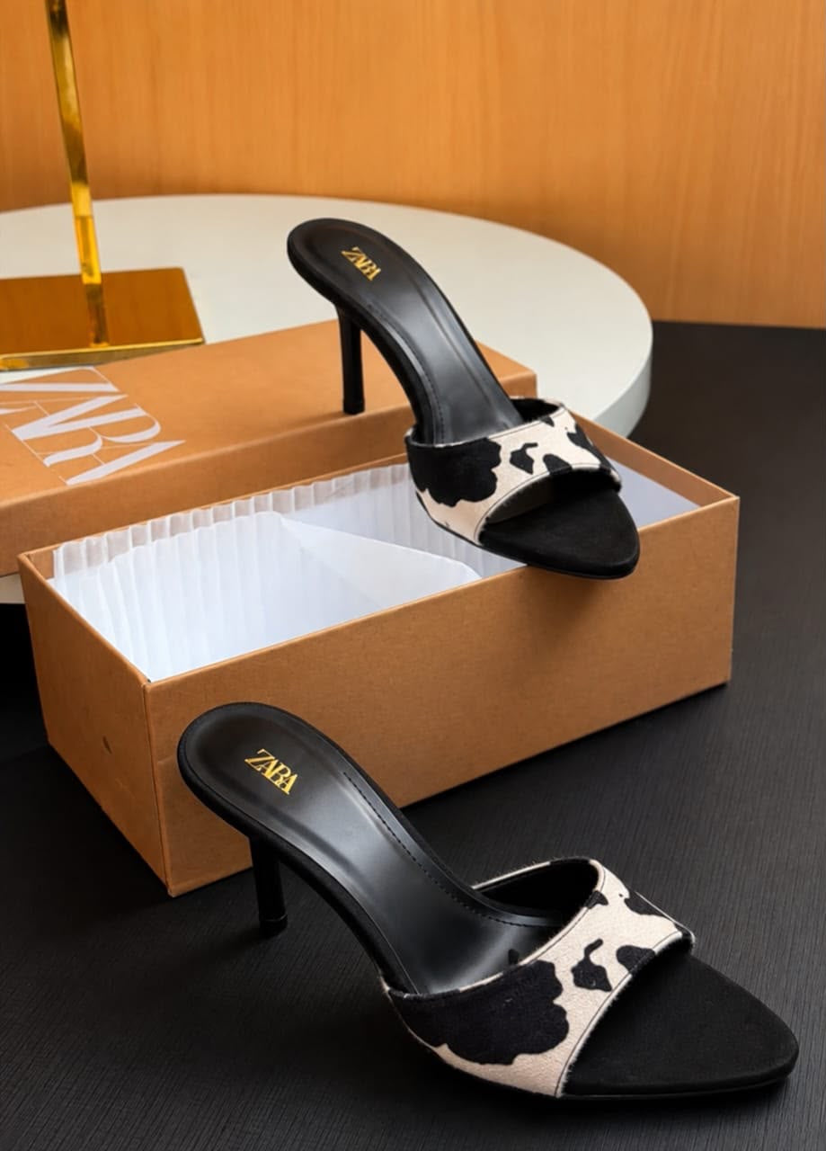 Zara Cowhide Mule