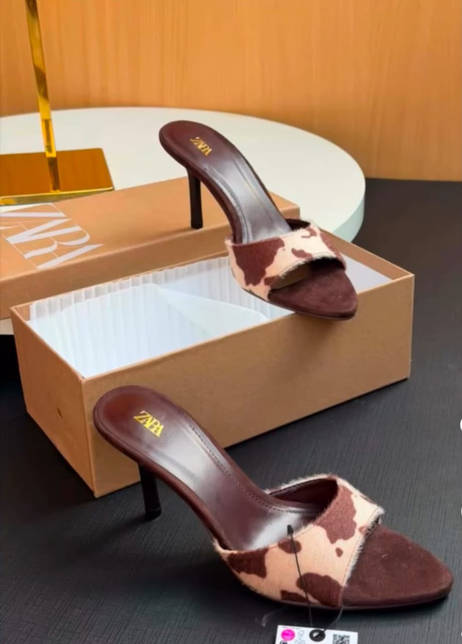 Zara Cowhide Mule